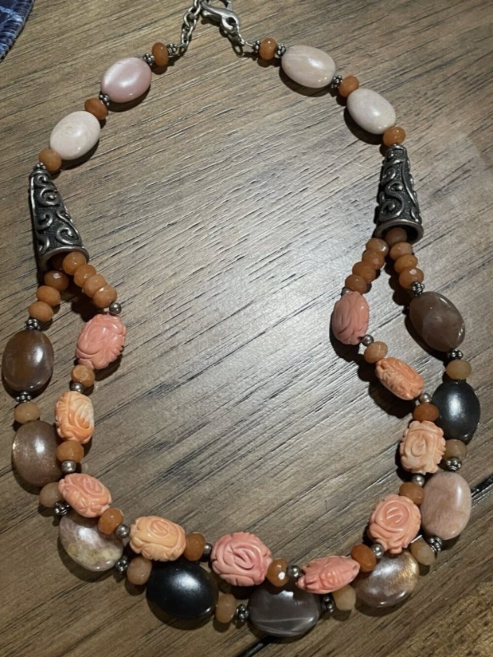 Barse Triple Strand Tigers Eye Gemstone Layered Necklace